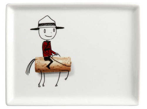 Oliver Appetizer Plate Cork