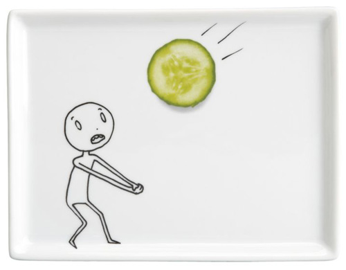 Oliver Appetizer Plate Cucumber