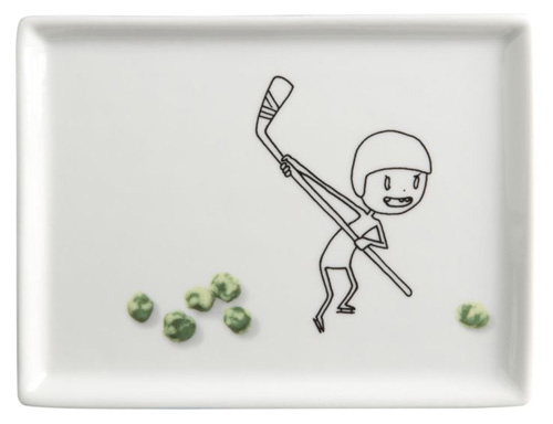 Oliver Appetizer Plate Hockey