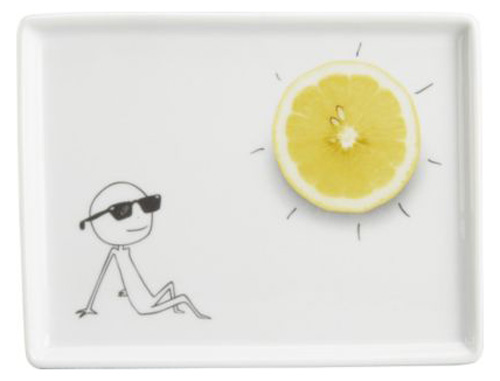 Oliver Appetizer Plate Lemon
