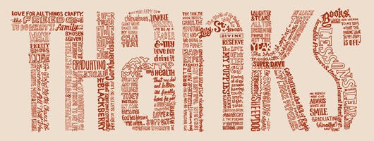 Thanksgiving Typographic Designs