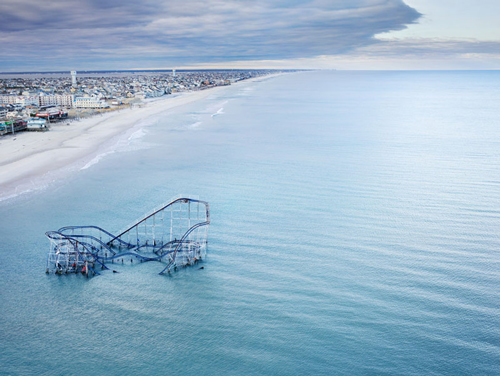 The Roller Coaster Submerged By Sandy
