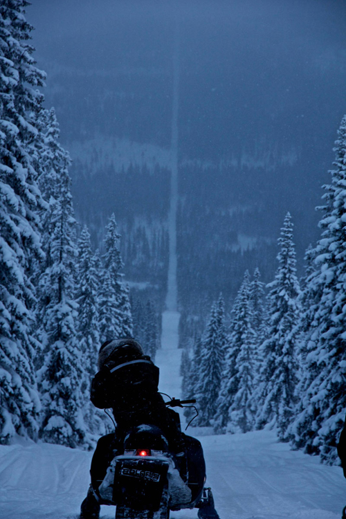 Snowmobiling the Norway-Sweden Border