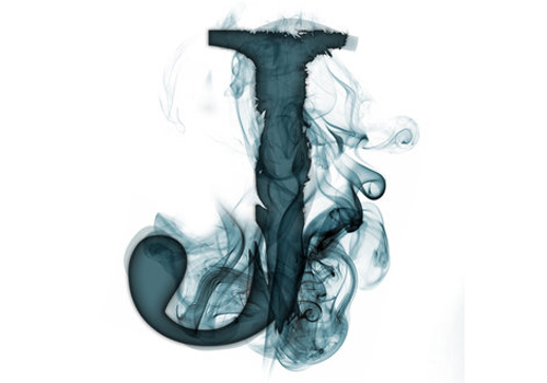 Smoke Typography J